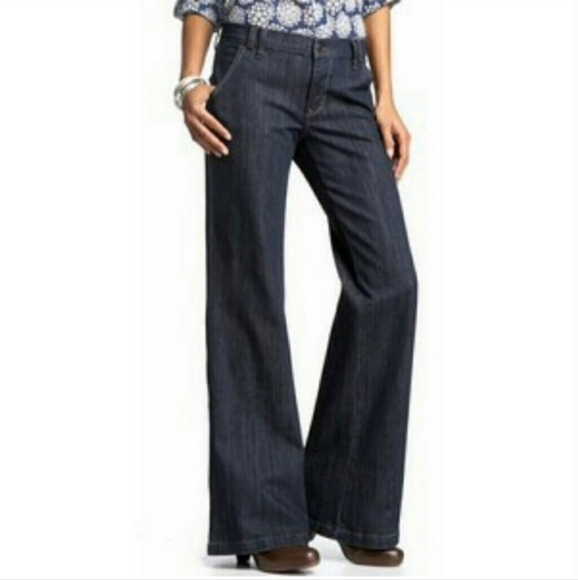 OLD NAVY THE FLIRT WOMENS  DENIM TROUSER NEW WITH TAGS SIZE 12 - Picture 2 of 14